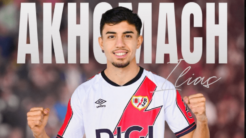 Ilias Akhomach, cedido al Rayo Vallecano. Captura/RayoVallecano