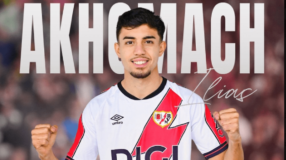 Ilias Akhomach, cedido al Rayo Vallecano. Captura/RayoVallecano