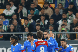 Los jugadores del Atleitco mostraron su mejor cara para derrotal al Betis