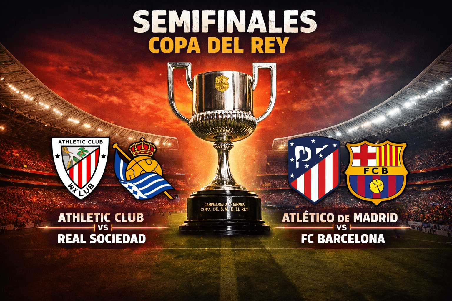 Semifinales hacia la final de la Copa del Rey