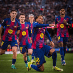 Lamine Yamal celebración