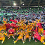 Jugadores del Albacete celebrando