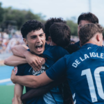 Jugadores del Celta Fortuna celebrando