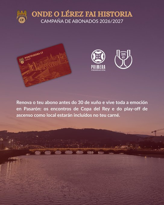CAMPAÑA PONTEVEDRA CF