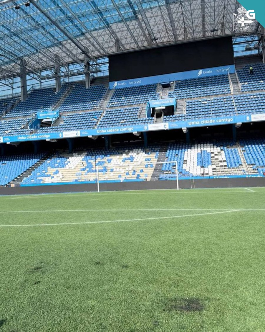 Estadio ABANCA Riazor tras los incidentes