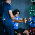 Luisao durante las pruebas médicas del Fabril