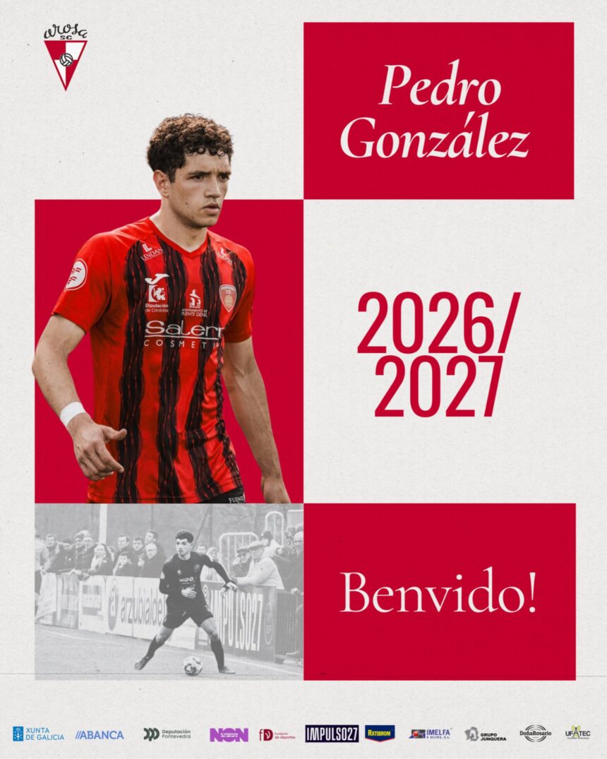 Pedro González, nuevo lateral izquierdo del Arosa SC