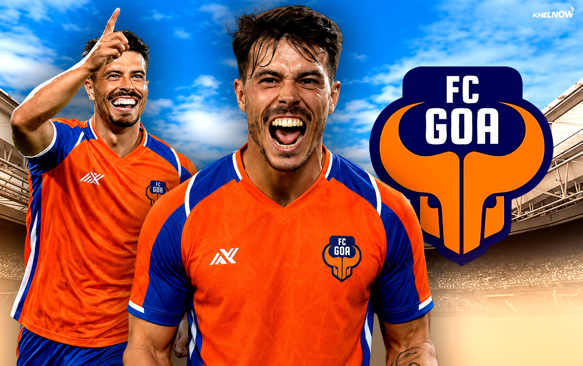Álex Zalaya y Christian 'Chiki' Isabel, ex jugadores del Racing de Ferrol, presentados como nuevos futbolistas del FC Goa