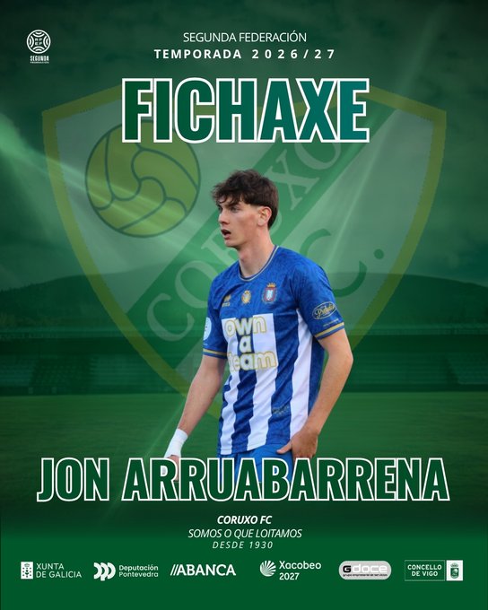 Jon Arruabarrena, nuevo delantero del Coruxo FC