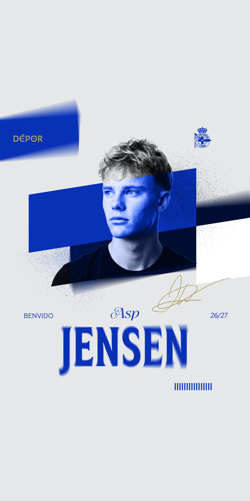 Jonathan Asp Jensen posa como nuevo jugador del RC Deportivo