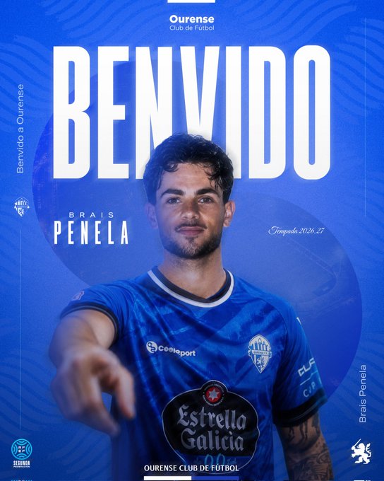 Brais Penela, nuevo jugador del Ourense CF procedente del Alcorcón