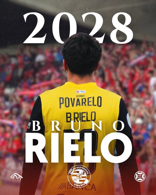 Bruno Rielo, portero de la UD Ourense, renueva hasta 2028