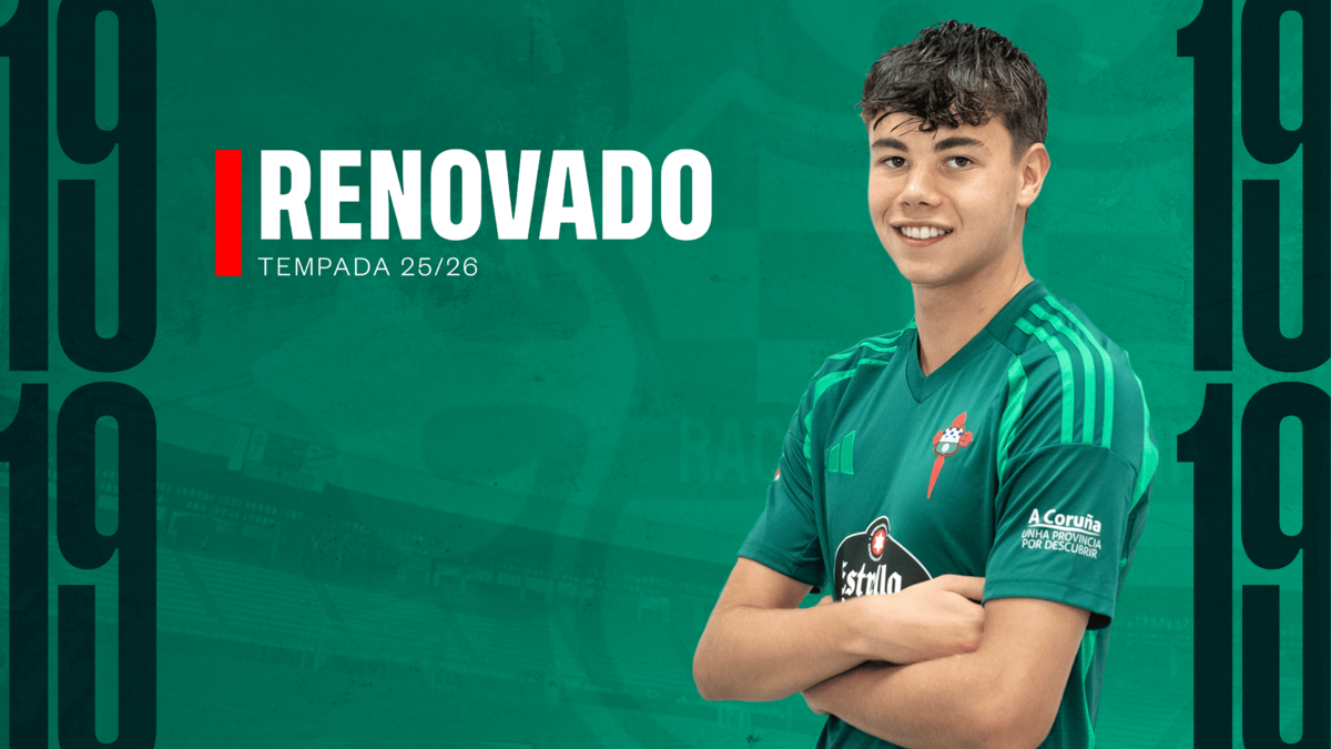 David Carballo, centrocampista de la cantera del Racing de Ferrol