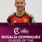 Rosalía Domínguez, elegida mejor jugadora del Europeo Sub-19 femenino 2026