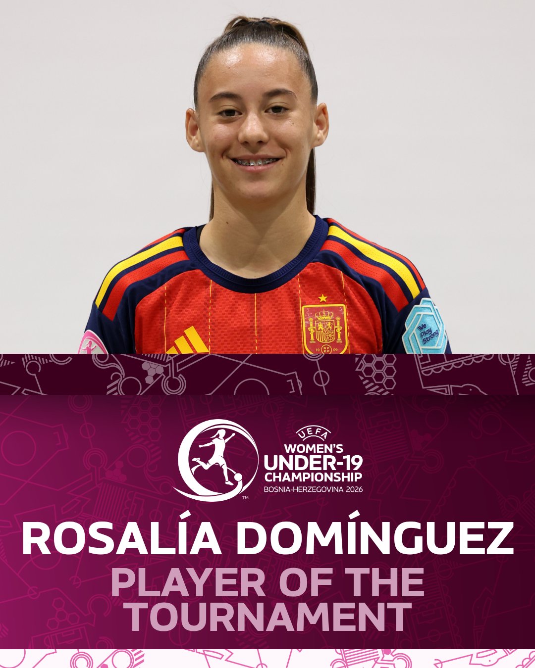 Rosalía Domínguez, elegida mejor jugadora del Europeo Sub-19 femenino 2026