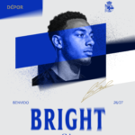 Bright Ede, central polaco del Deportivo, en su presentación oficial