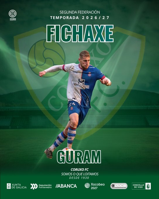 Guram Khvedelidze, centrocampista del Coruxo FC