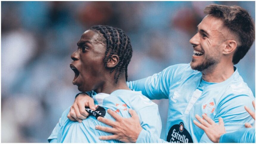 Ilaix Moriba, centrocampista del Celta, uno de los futbolistas por los que ha llegado una oferta este verano