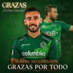 Cartel de despedida del CD Arenteiro a su capitán Jordan Sánchez