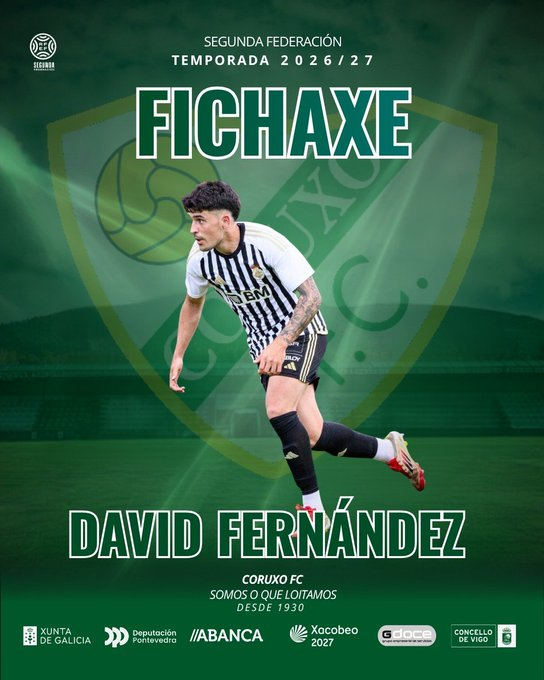 David Fernández, nuevo central del Coruxo FC