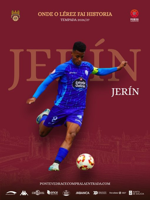 Jerin Ramos, primer fichaje del Pontevedra CF para la 2026/27