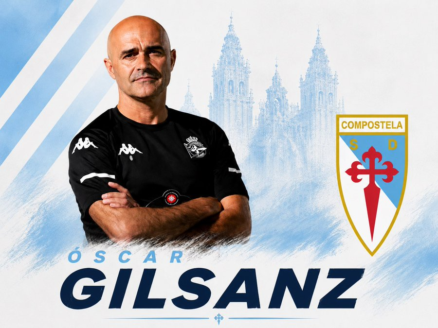 Óscar Gilsanz, técnico de Betanzos, que estaría cerca de convertirse en el nuevo entrenador de la SD Compostela