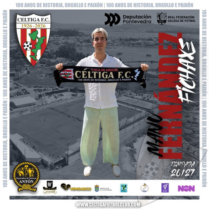 Manu Fernández, nuevo fichaje del Céltiga FC