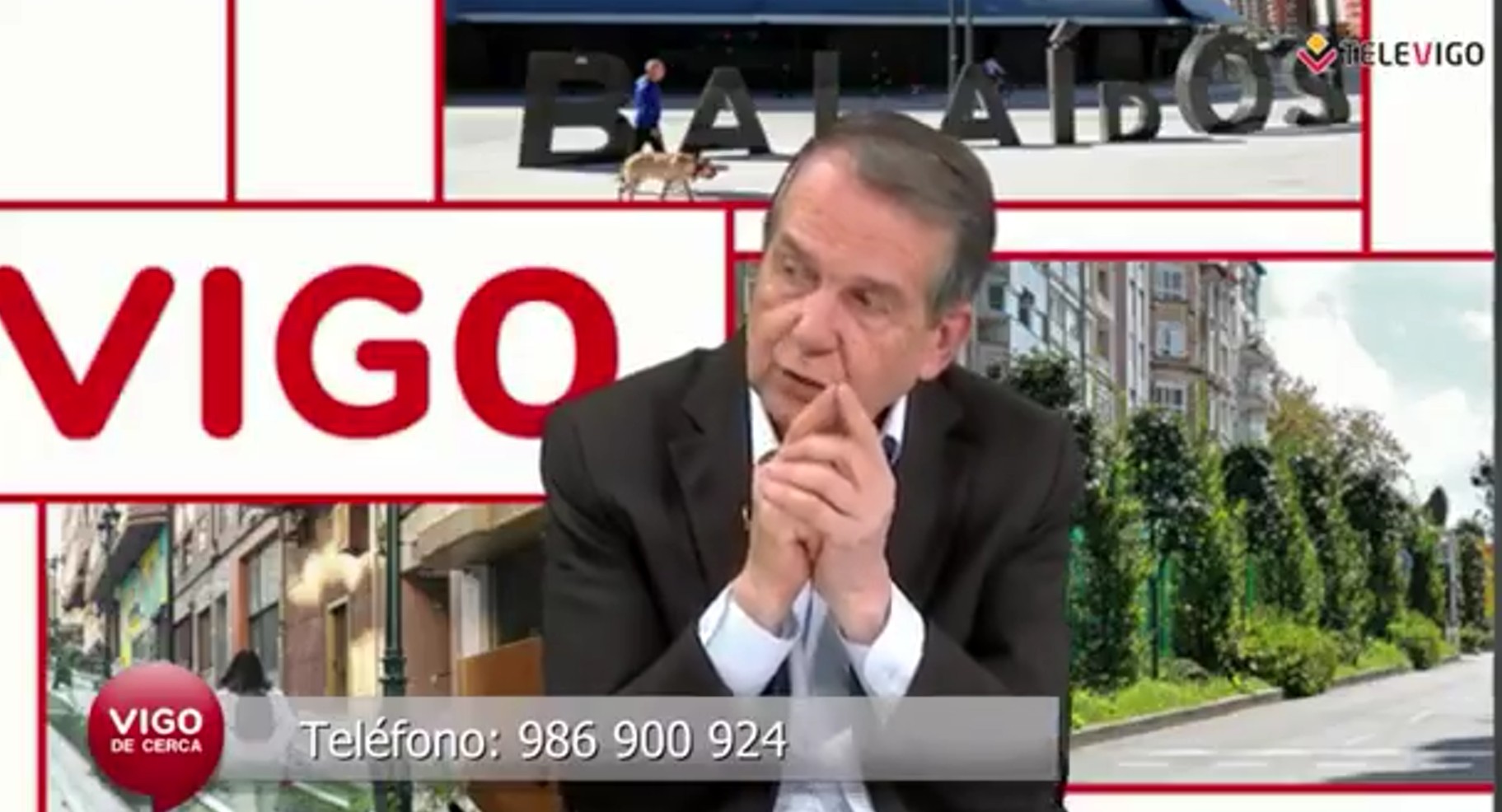 Abel Caballero, alcalde de Vigo, durante una comparecencia sobre las obras de Balaídos