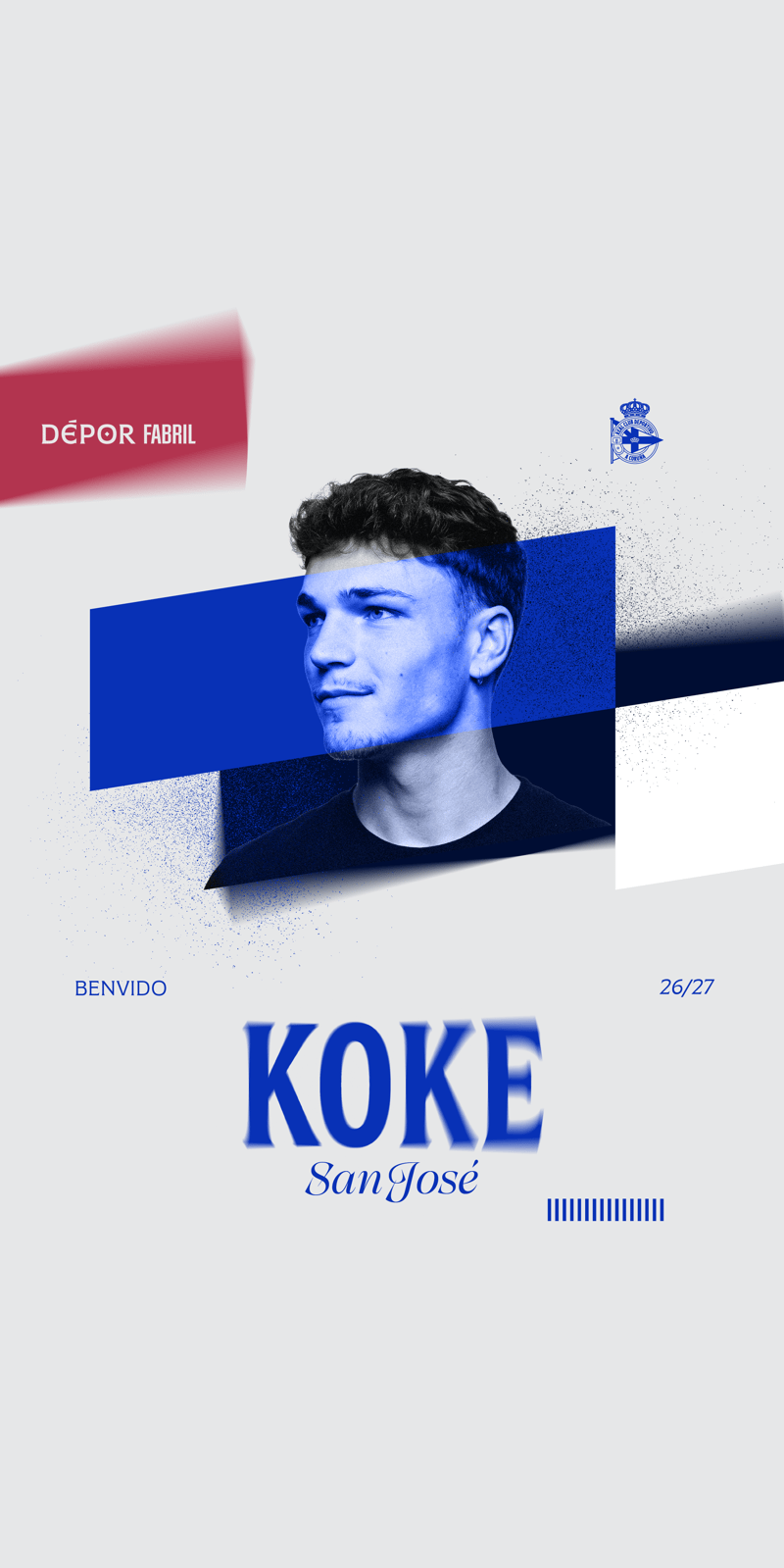 Koke San José, nuevo centrocampista del Deportivo Fabril