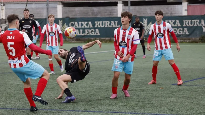Un lance de un encuentro del CD Lugo B, filial desaparecido este verano