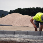 Estado de las obras del primer campo de la Ciudad Deportiva de Mandiá del Racing de Ferrol