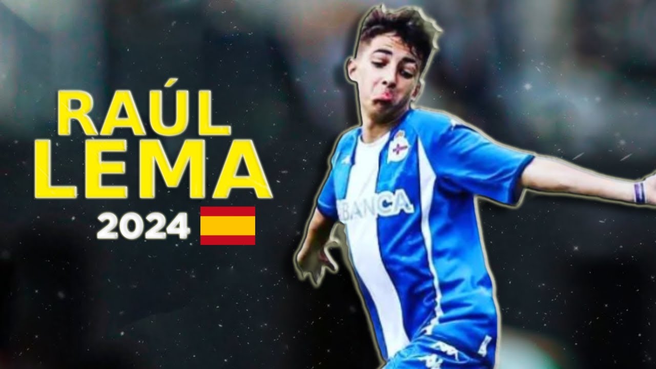 Raúl Lema, delantero de la cantera del RC Deportivo