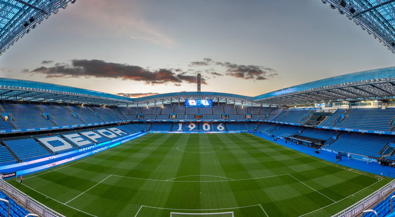 Vista panorámica del estadio Abanca-Riazor