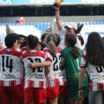 Acción de la final de la Copa de A Coruña femenina entre Victoria B y Atlético San Pedro
