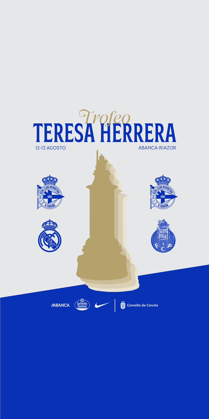 Cartel del LXXXI Trofeo Teresa Herrera, Deportivo-Real Madrid