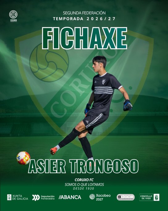 Asier Troncoso, nuevo portero del Coruxo FC