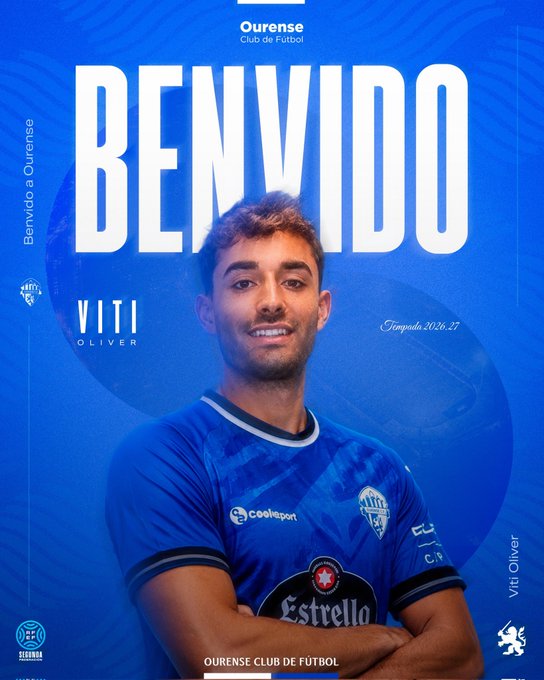 Víctor González 'Viti', nuevo delantero del Ourense CF procedente del Tenerife B