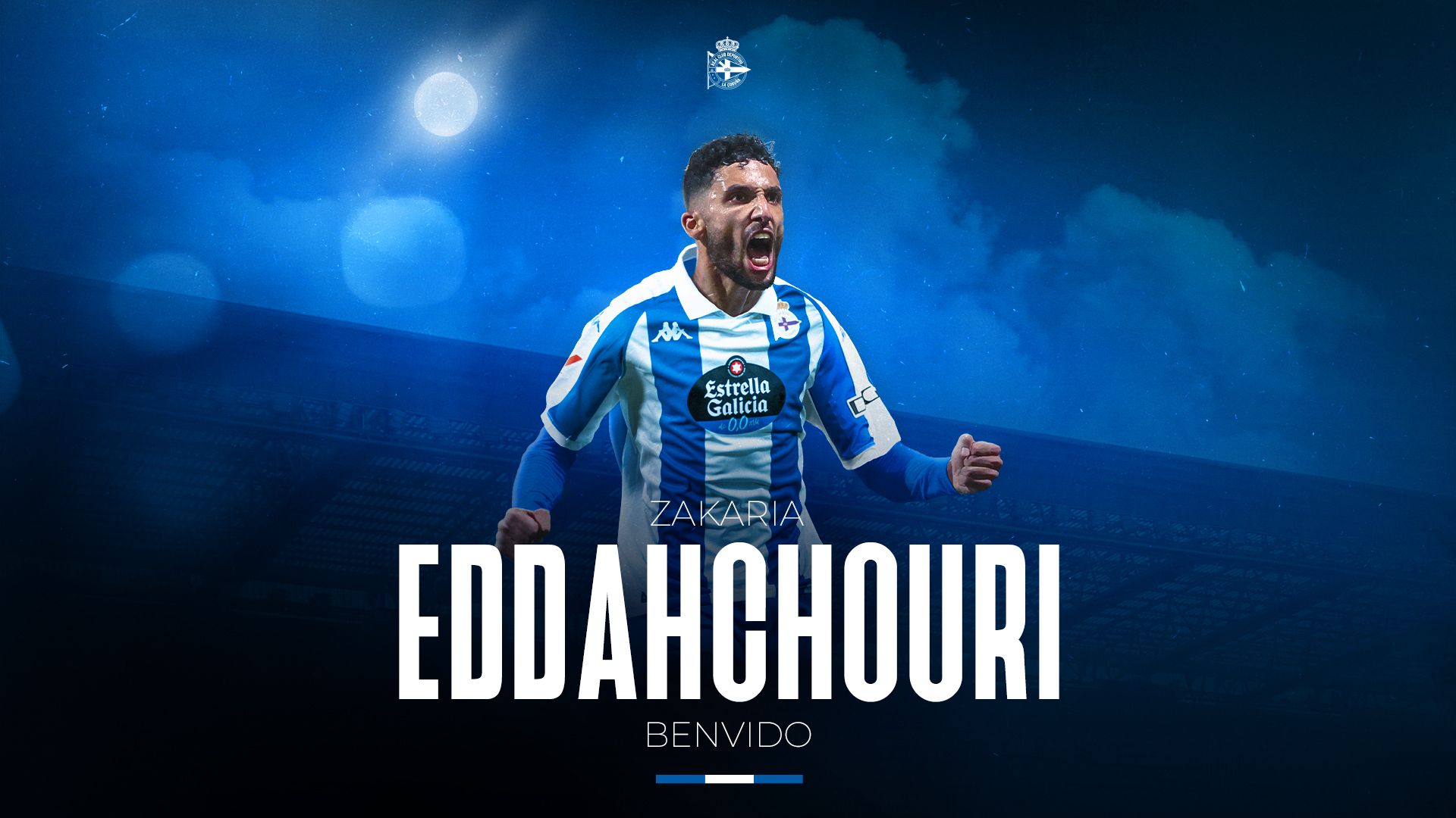 Zakaria Eddahchouri, delantero del RC Deportivo