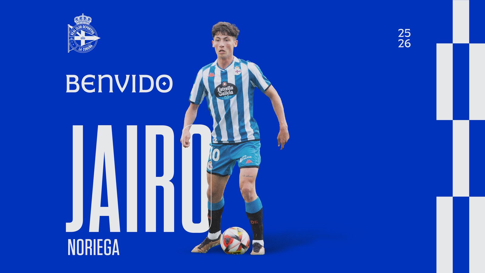 Jairo Noriega, centrocampista del Deportivo Fabril