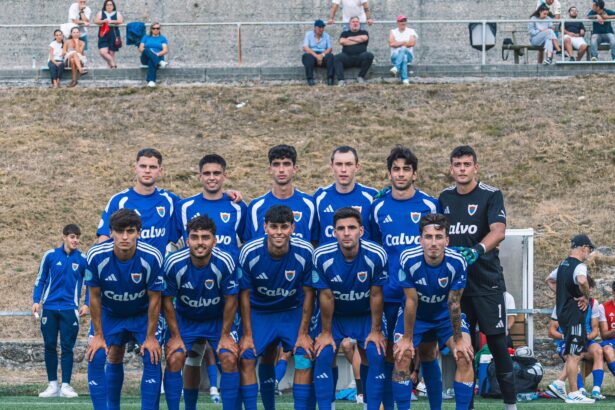 Once inicial del Bergantiños FC en el Trofeo Manolo Martín de Muxía