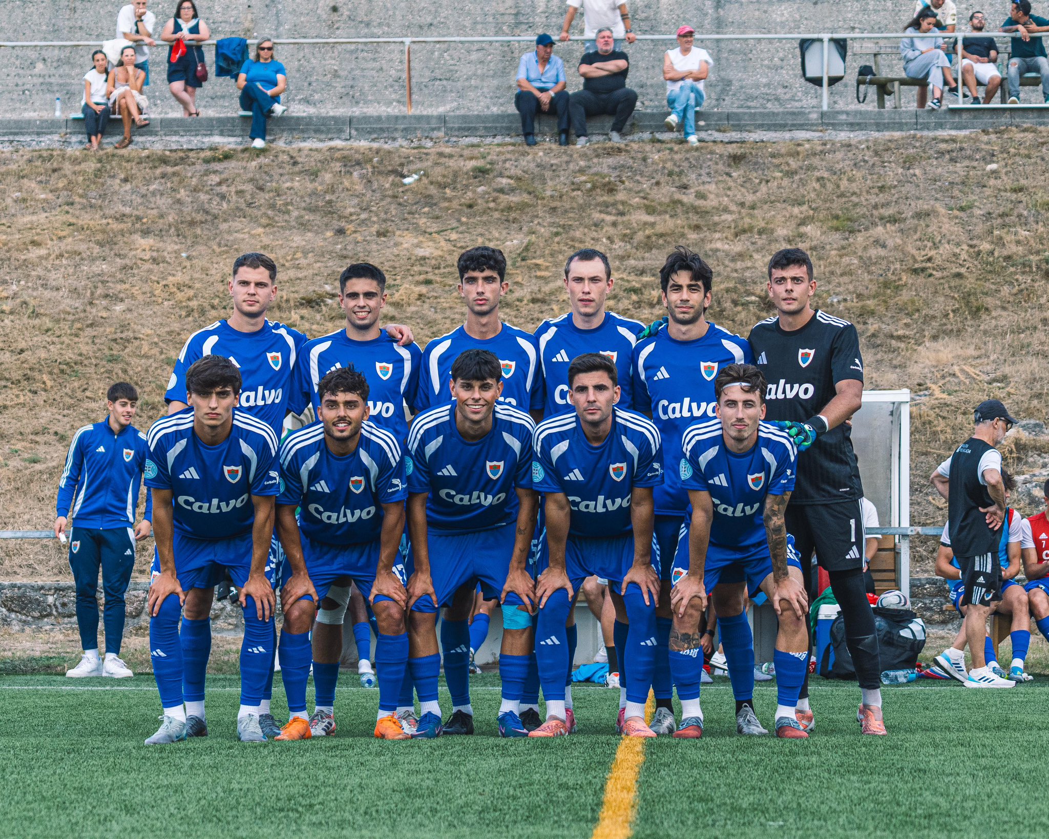 Once inicial del Bergantiños FC en el Trofeo Manolo Martín de Muxía