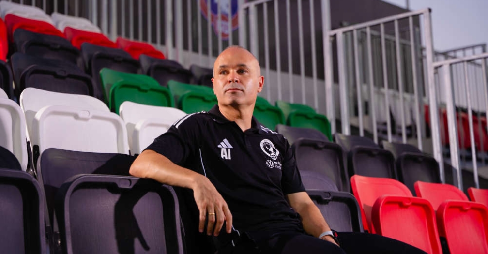 Andrés Iniesta, entrenador del Gulf United FC de Dubái