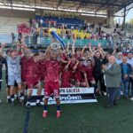 Jugadores del Auriense celebran la conquista de la Supercopa Galicia 2026