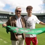 Azael García, jugador del Racing de Ferrol