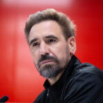 Borja Fernández durante la rueda de prensa previa al Unionistas-Lugo