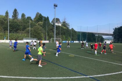 Campo de fútbol A Gándara, en Pontedeume