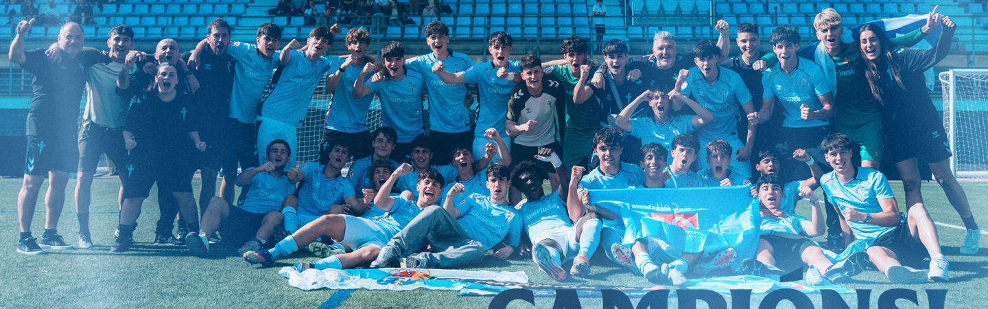Celta Juvenil B, campeón de Liga Nacional Juvenil 2025/26