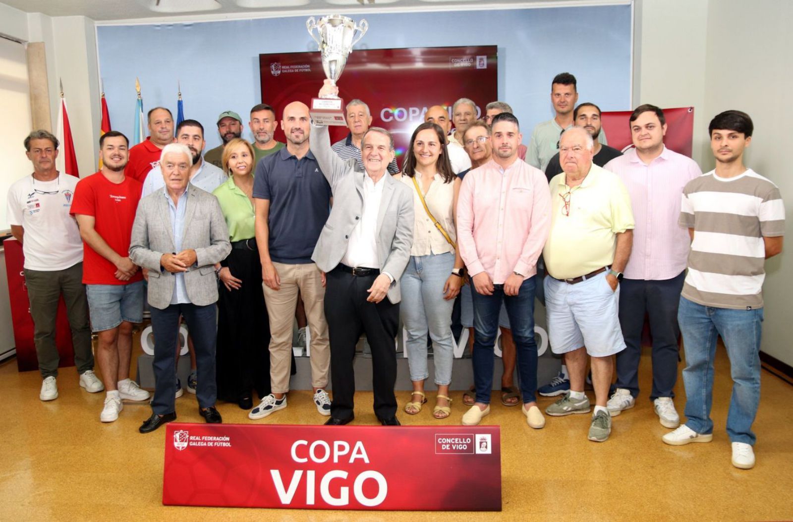 Presentación de la Copa Vigo de fútbol en una edición anterior
