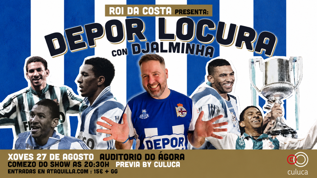 Djalminha, protagonista del espectáculo Depor Locura en A Coruña