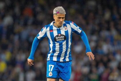 Hugo Rama durante su etapa como futbolista del Deportivo de La Coruña